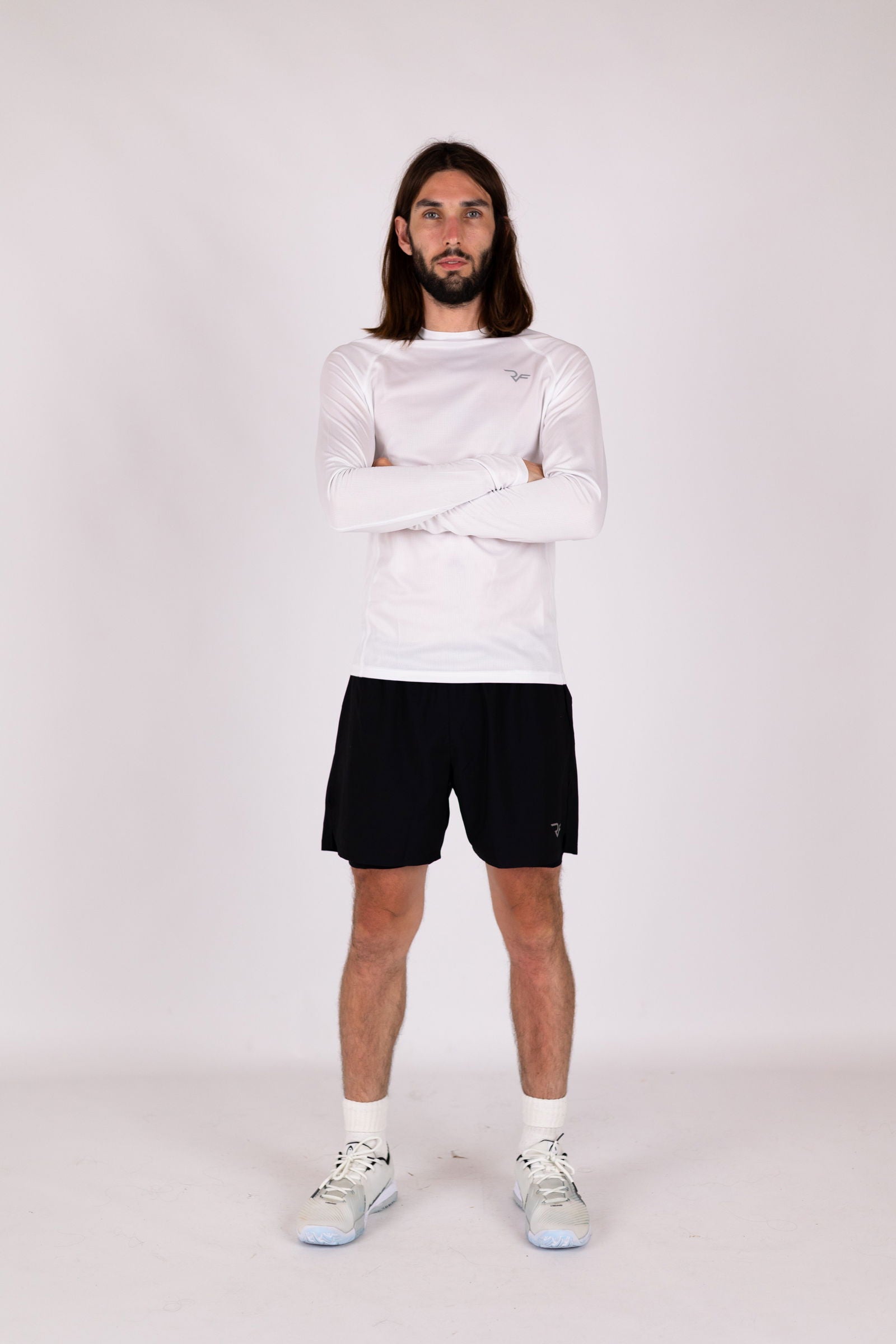 Aero-Vent Long Sleeve Shirt (White) - RYBELFIT Sportswear