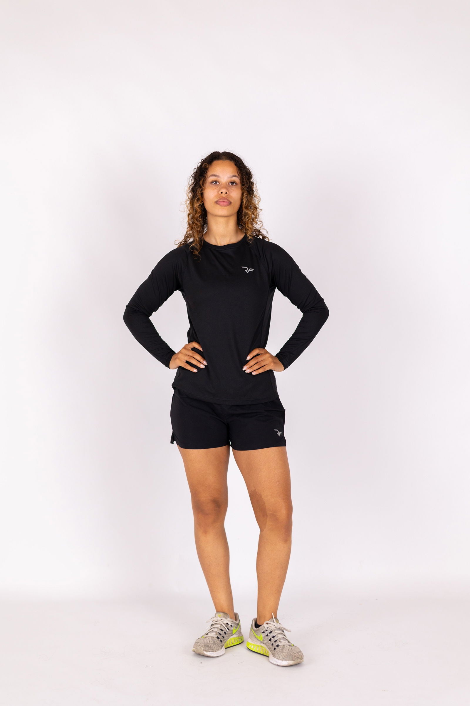 Aero-Vent Long Sleeve Shirt Women (Black) - RYBELFIT Sportswear