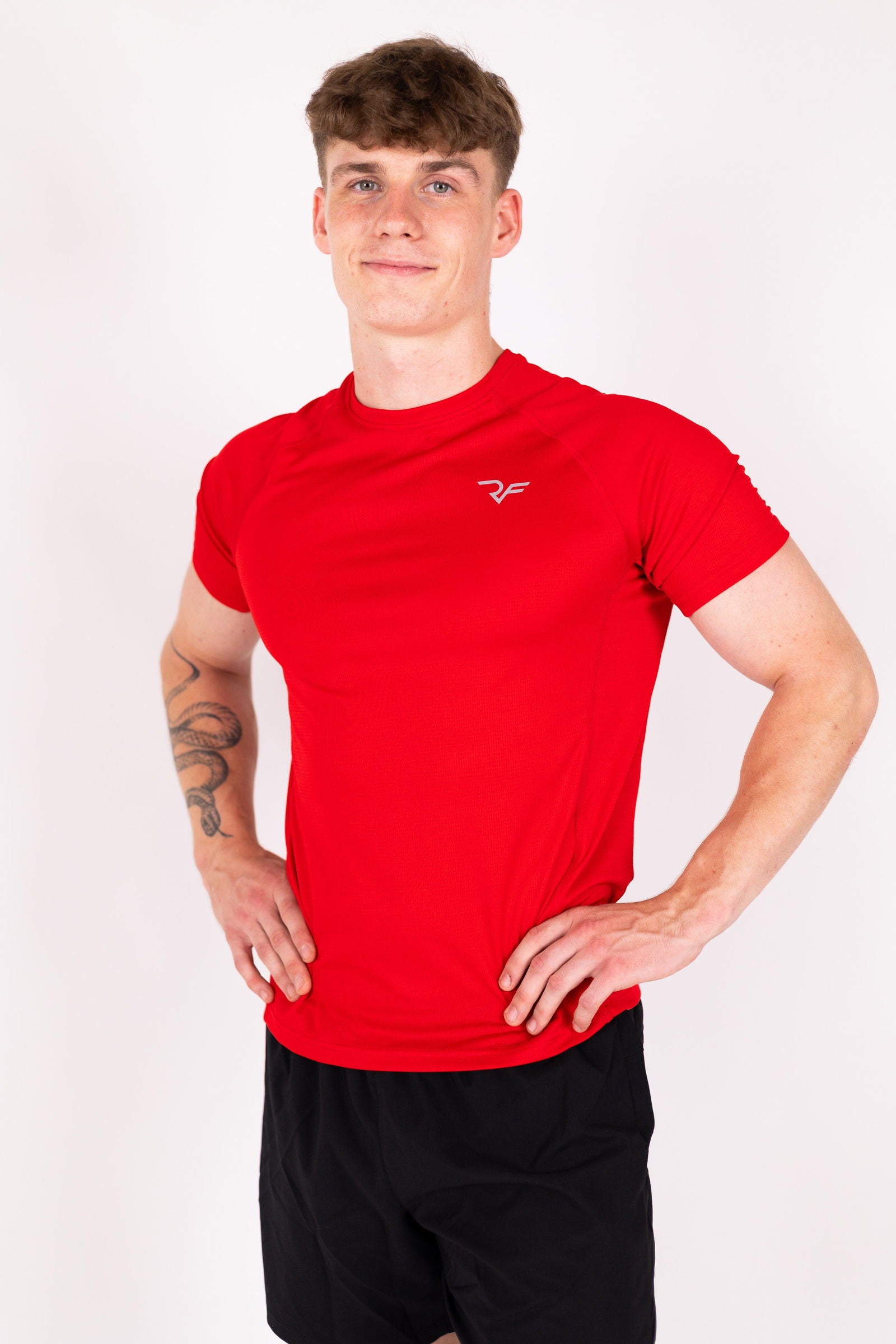 Aero-Vent T-shirt (Red) - RYBELFIT Sportswear