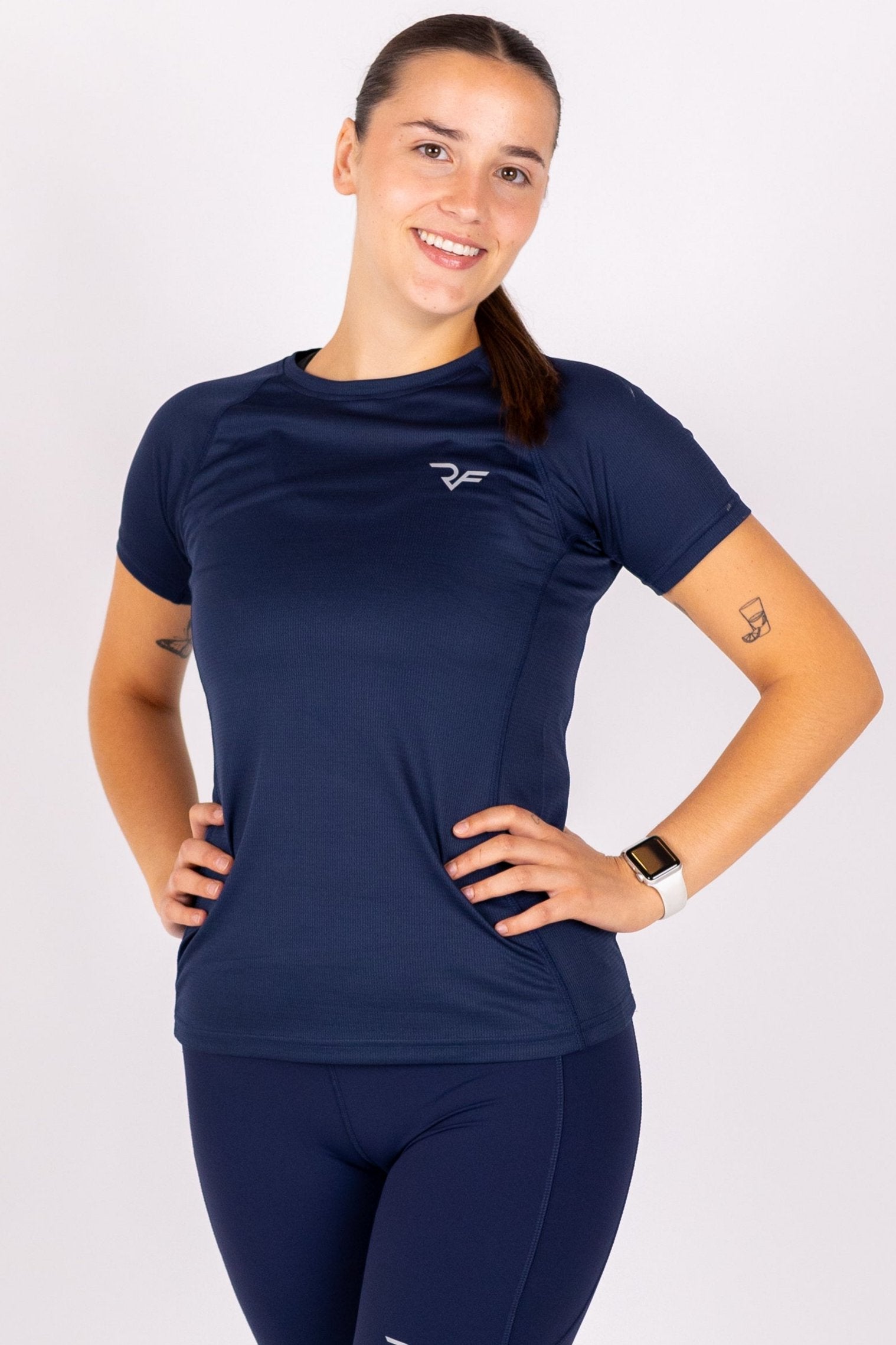 Aero-Vent T-shirt Women (Black Iris) - RYBELFIT Sportswear