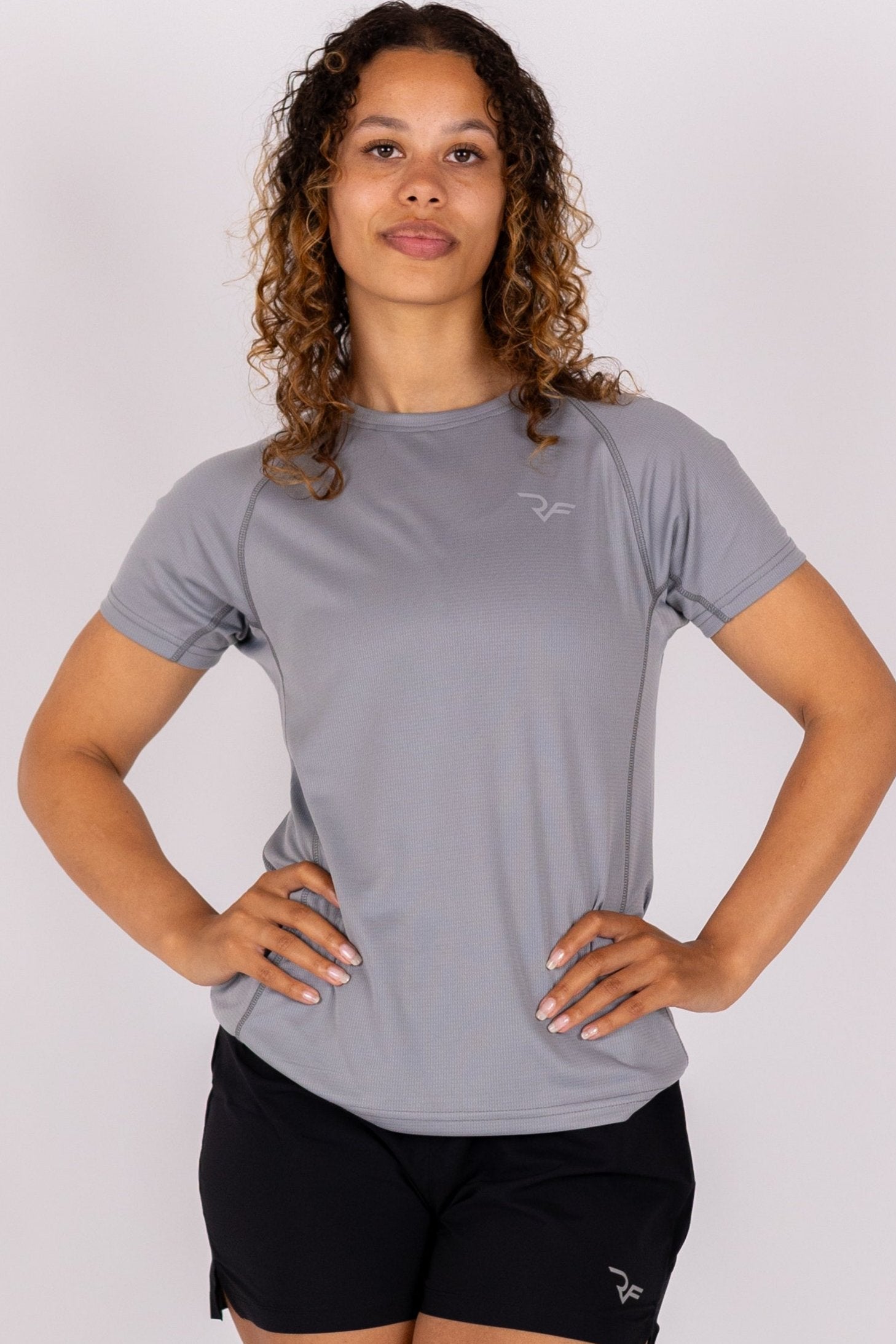 Aero-Vent T-shirt Women (Steel Grey) - RYBELFIT Sportswear