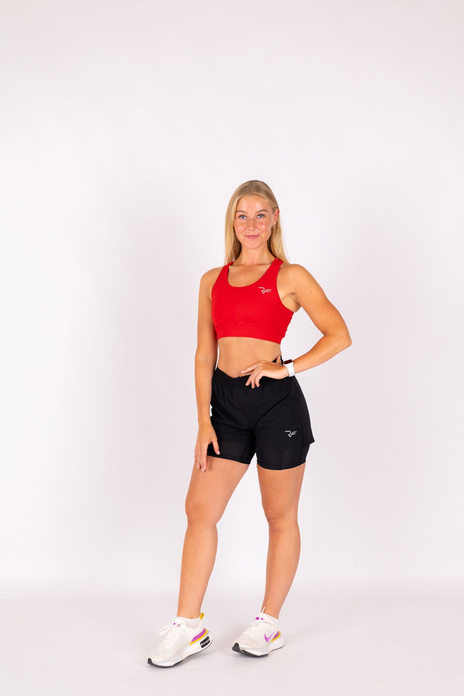 InfinixPace 2-in-1 Shorts Women (Black) - RYBELFIT Sportswear