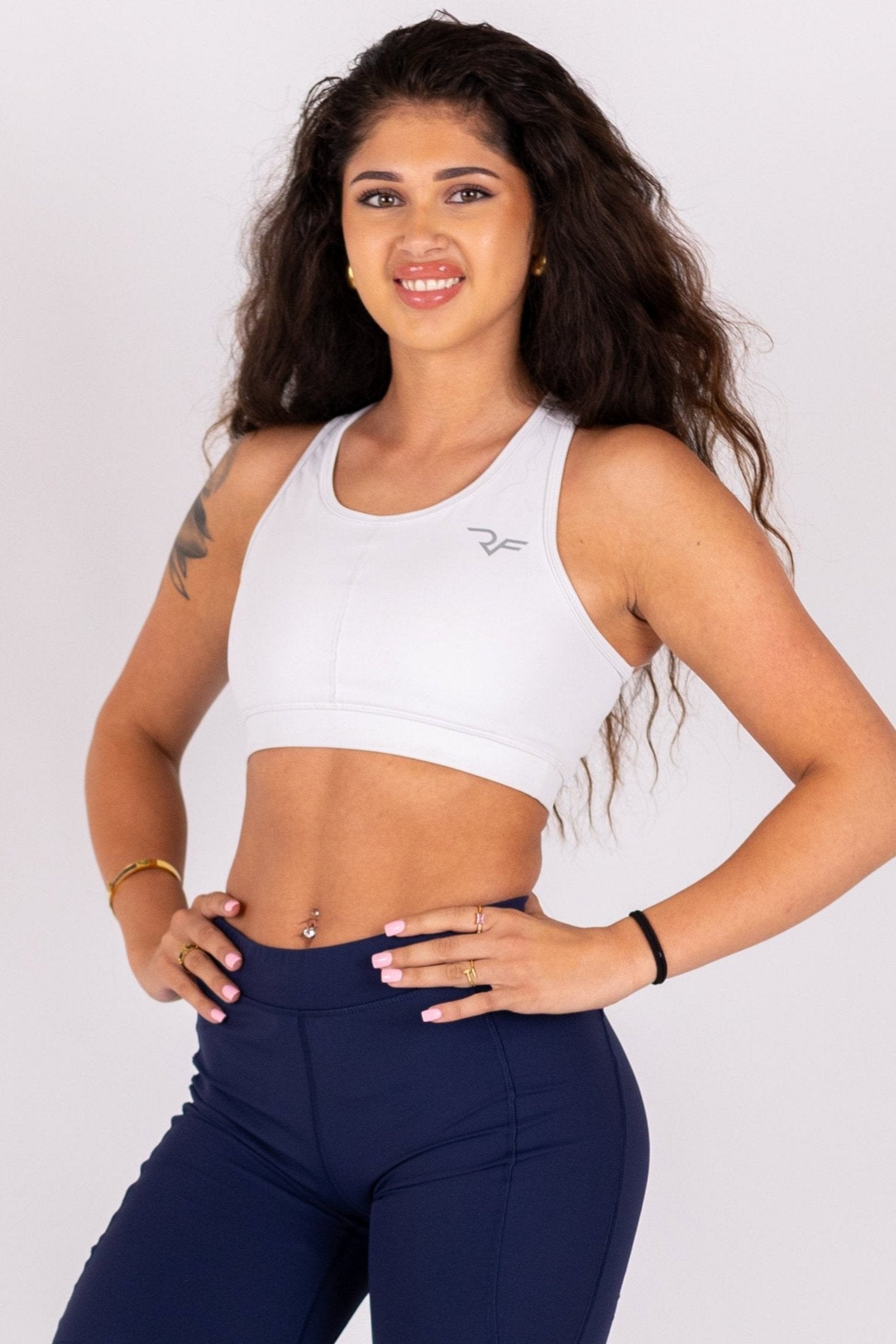 Peakmotion Sports Bra (White) - RYBELFIT Sportswear