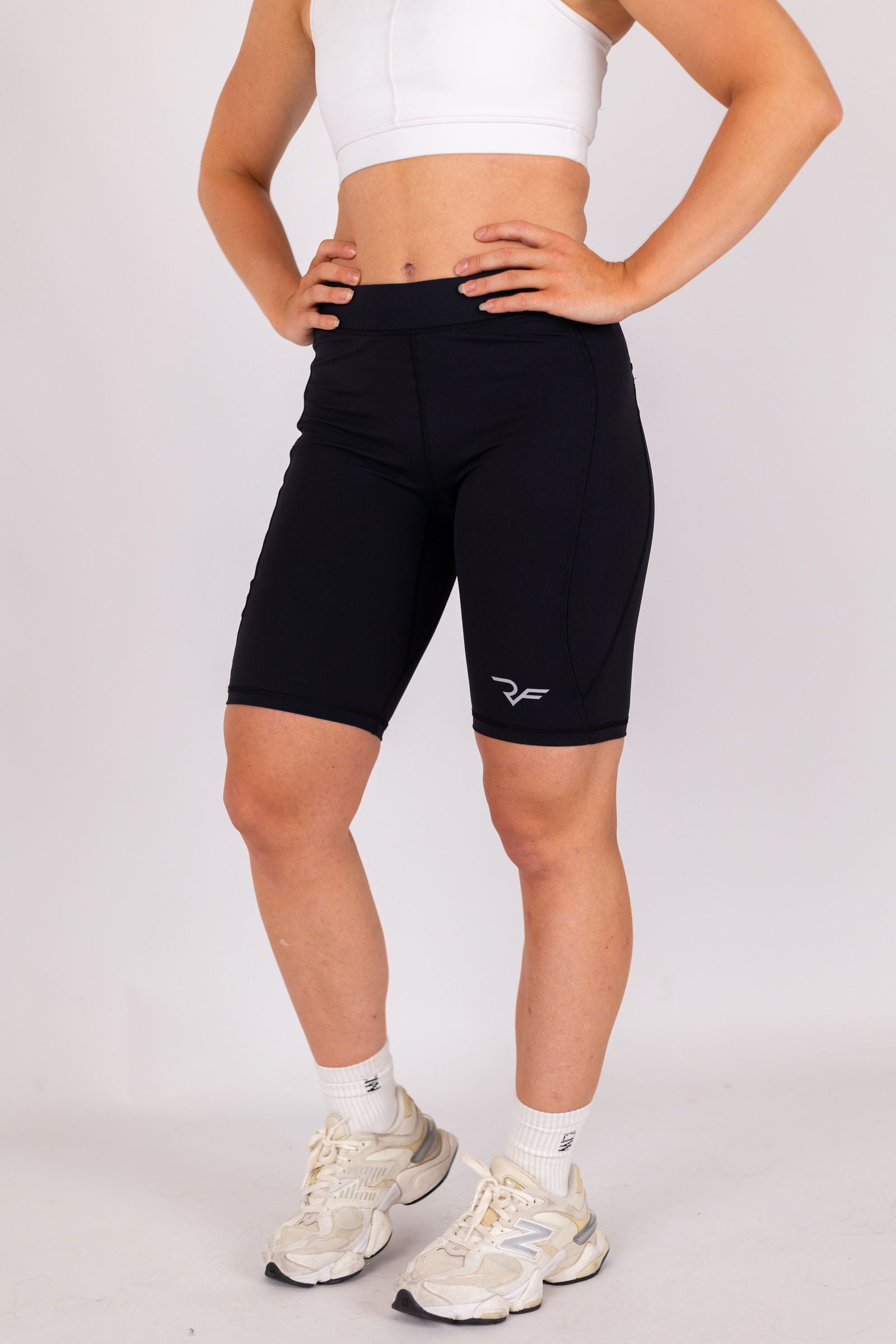 Performance Tight Shorts Women (Black) - RYBELFIT Sportswear