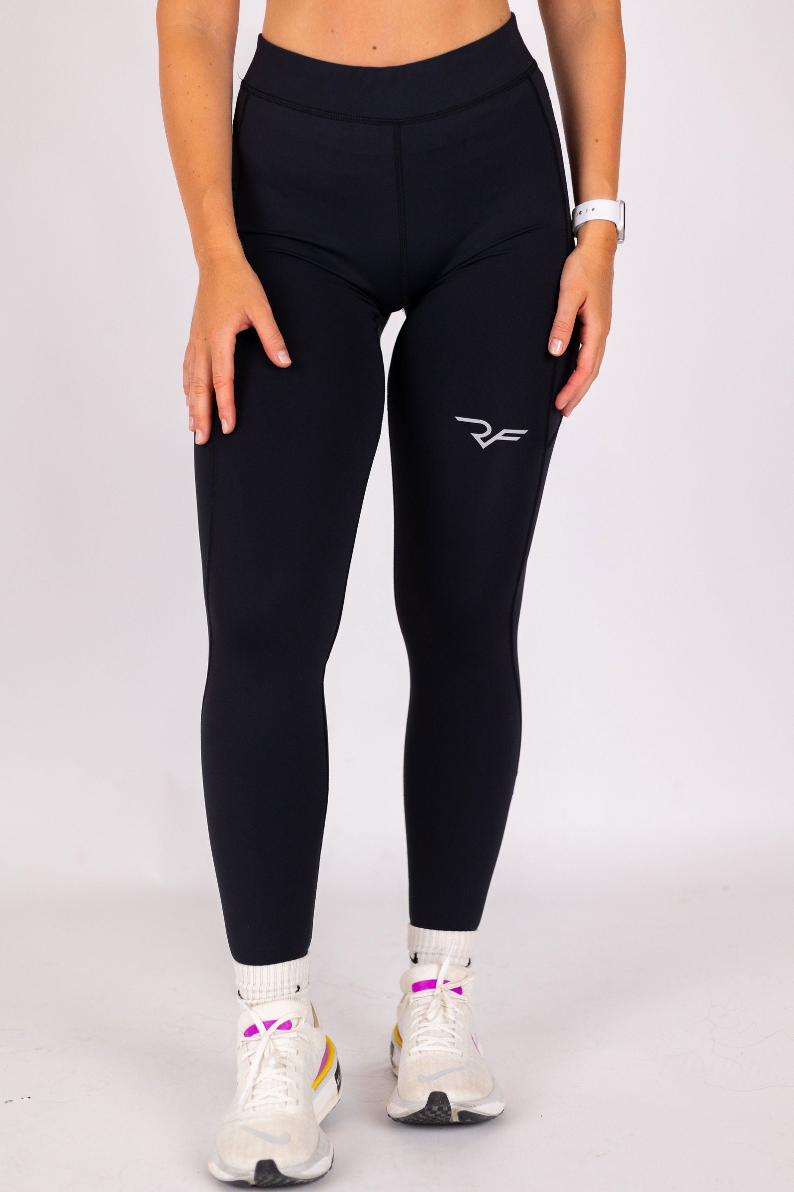 Performance Tights Women (Black) - RYBELFIT Sportswear